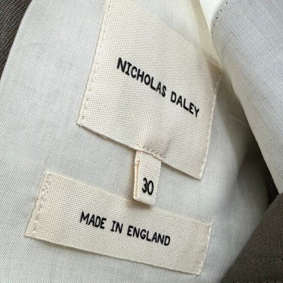 NWT Nicholas Daley Green Khaki Mix Double-Pocket Patchwork Straight Leg Pants - Picture 14 of 16